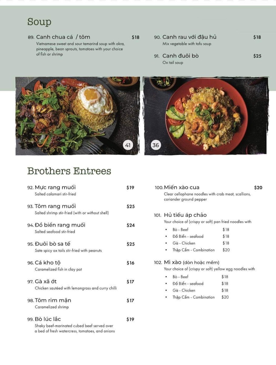 Menu Brothers Bistro-9